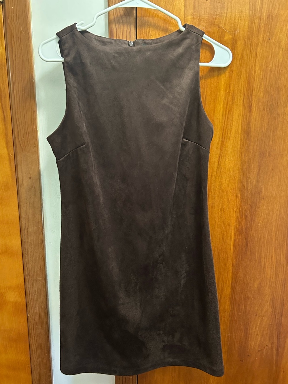 Sincerely Jules Chocolate Brown Sleeveless Mini Shift Dress
